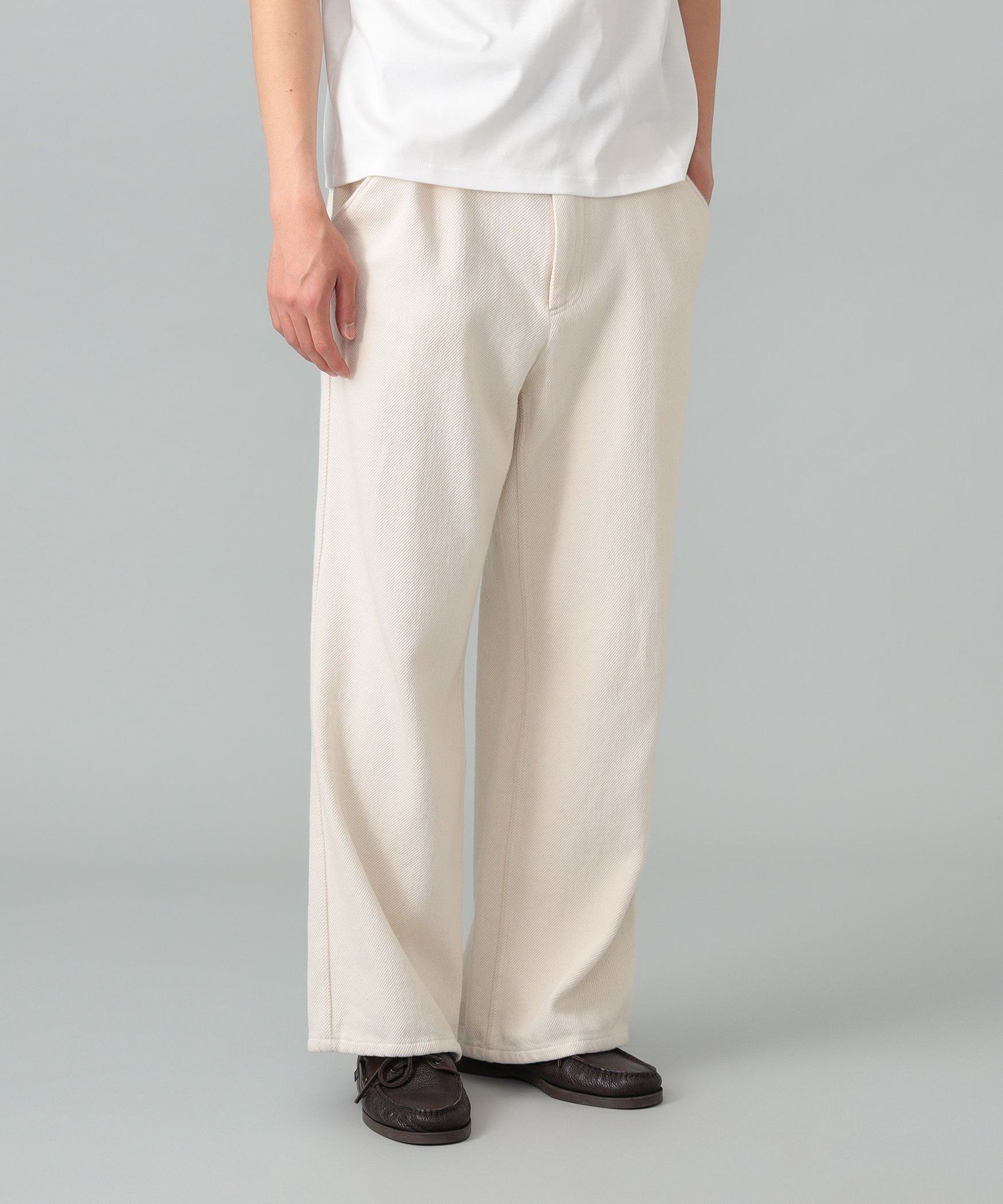 International Gallery BEAMS QUATTROCCHI / イージー デニム パンツ ビームス メン パンツ その他のパンツ ネイビー ホワイト【送料無料】