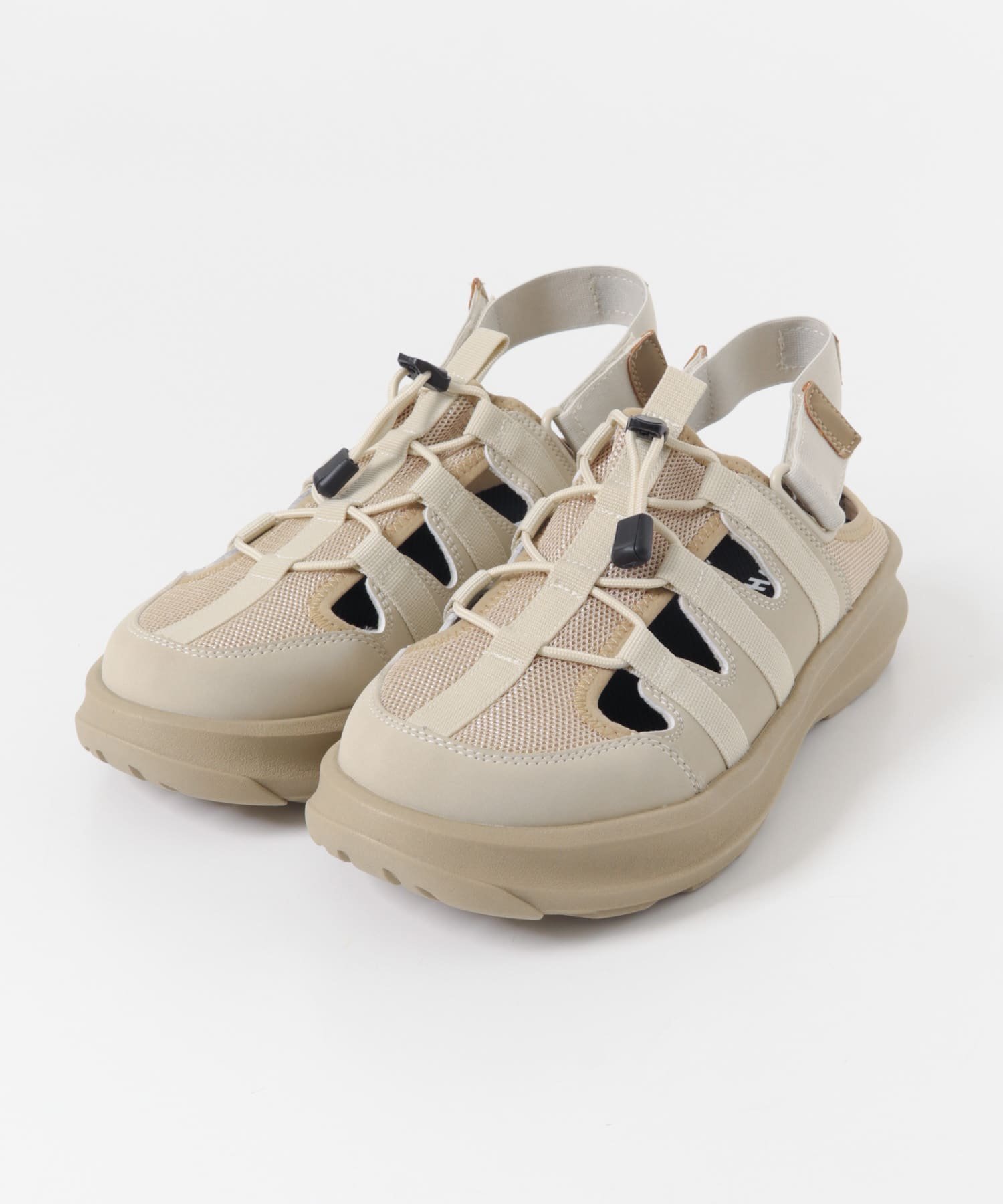 SENSE OF PLACE SHAKA TREK CAMPER GES センス オブ プレイス シューズ・靴 サンダル ベージュ ブラック【送料無料】