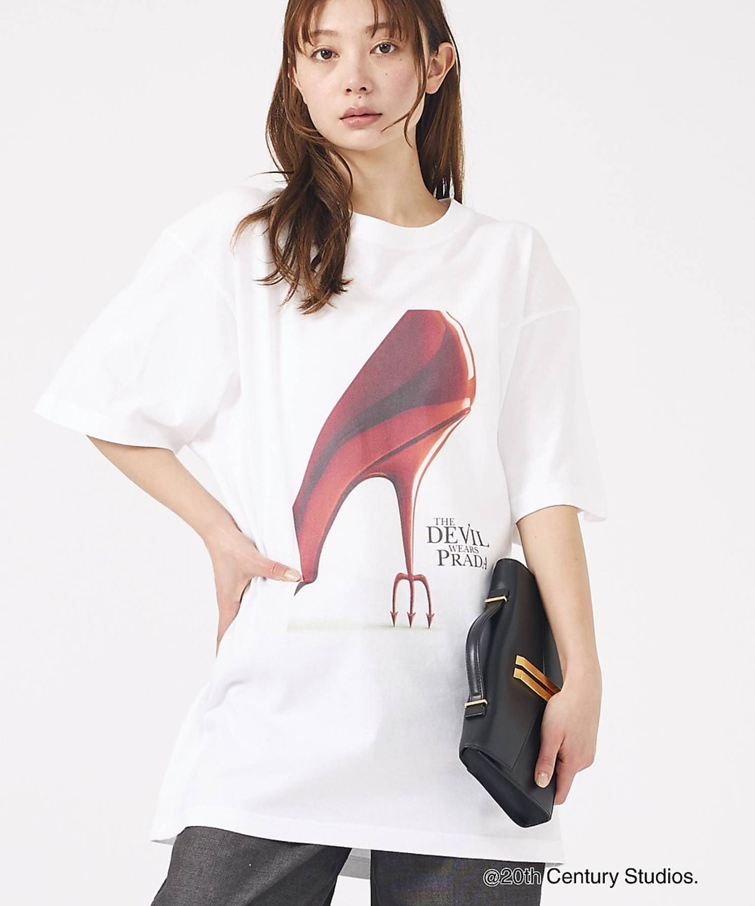 Rouge vif la cle 【GOOD ROCK SPEED/グッドロックスピード】The Devil We ルージュ・ヴィフ ラクレ トップス カットソー・Tシャツ ホワイト