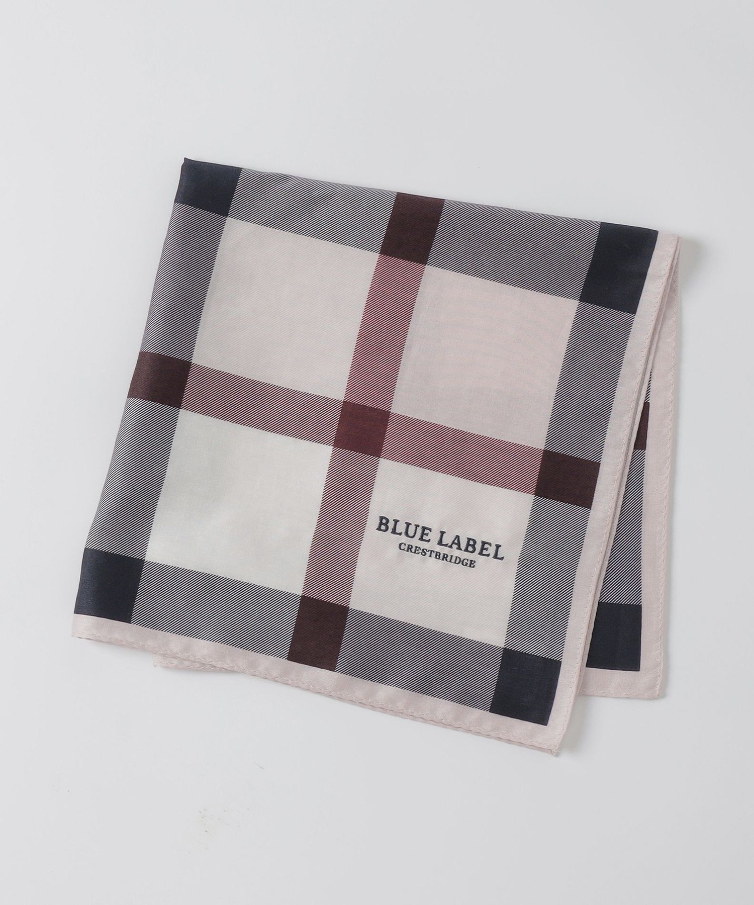 BLUE LABEL CRESTBRIDGE クレストブリッジチェックハンカチ ブルーレーベル / ブラックレーベル・クレストブリッジ アクセサリー・腕時計 その他のアクセサリー・腕時計 パープル