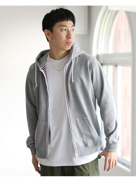 【SALE/50%OFF】BEAMS MEN BEAMS / トリコ ライン パーカ ビームス メン カットソー スウェット ネイビー グレー【送料無料】