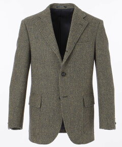 Laverock Tweed Sack Sport Coat BROVIW0004: Herringbone Khaki Laverock Tweed Sack Sport Coat BROVIW0004: Herringbone Khaki