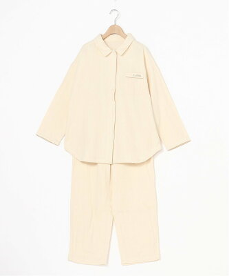 KID BLUE (W)22プライマルトリプルガーゼ 長袖パジャマ キッドブルー インナー・ルームウェア パジャマ ホワイト ピンク ブルー【送料無料】