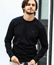 【SALE/10%OFF】1PIU1UGUALE3 RELAX ラインストーンサークルロゴロングTシャツ シフォン トップス カットソー・Tシャツ ホワイト ブラック【送料無料】