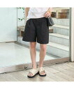 Rouge vif la cle フロントタックショートパンツ ルージュ・ヴィフ ラクレ パンツ その他のパンツ ベージュ ブラック ホワイト【送料無料】