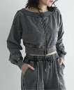 【SALE/11%OFF】VENCE share style Ladys 【セットアップ対応】ケミカルオフショルスウェットジップ ヴァンス エクスチェンジ トッ...