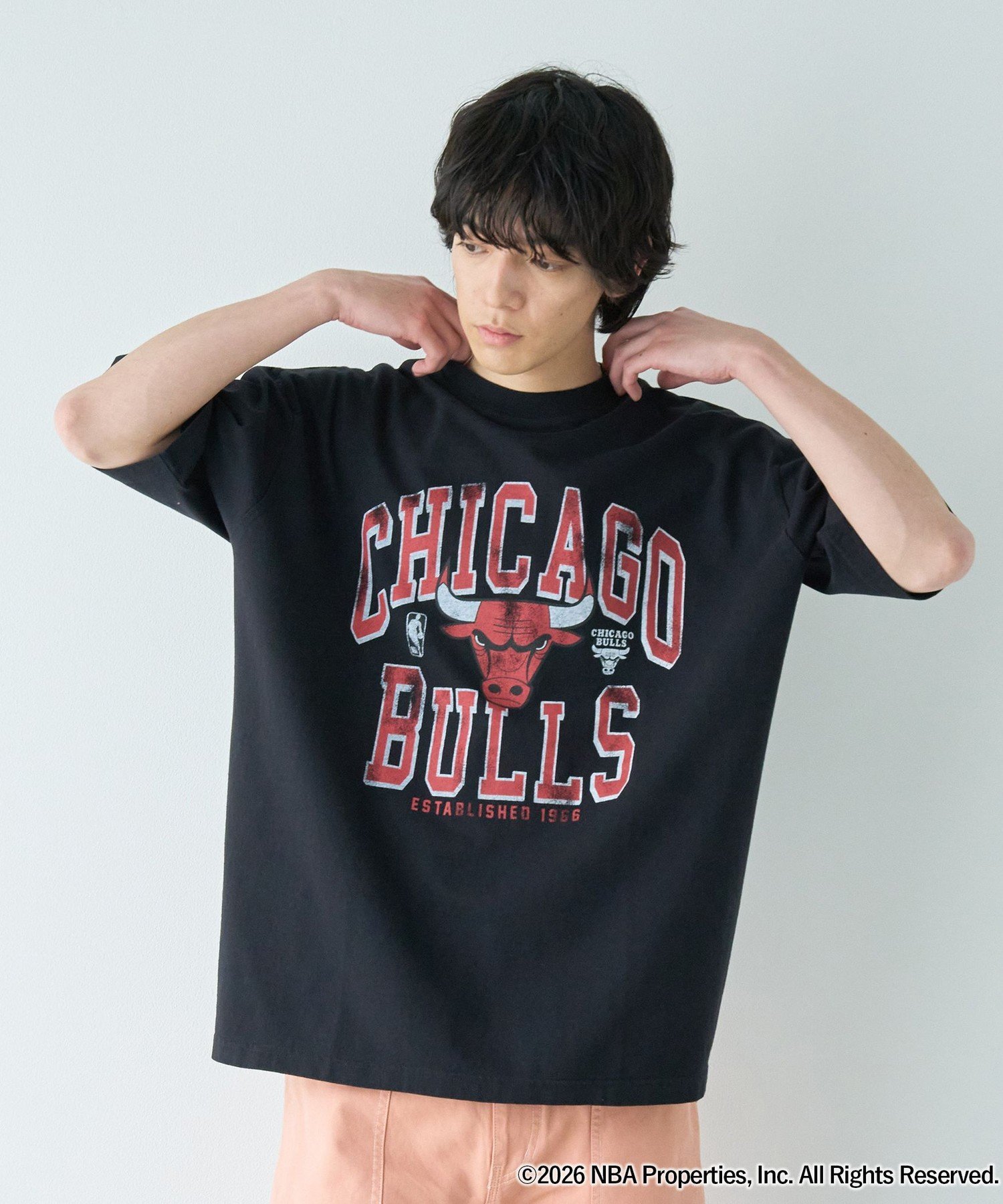 coen NBA別注ヴィンテージライクプリントTシャツ コーエン トップス カットソー・Tシャツ パープル ホワイト グレー ブラック グリーン ネイビー【送料無料】