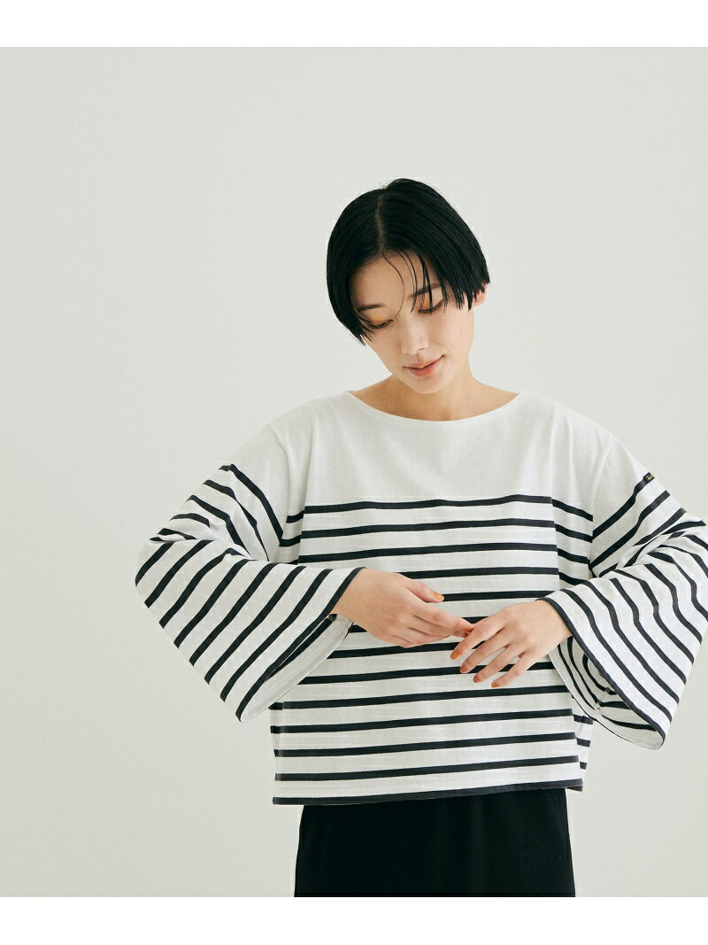 【SALE／50%OFF】SALON adam et rope' 【Le minor(ルミノア)】MIGNON COPAIN サロン アダム エ ロペ トップス カットソー・Tシャツ ピンク ブラック【送料無料】