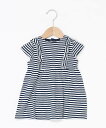 【SALE/30%OFF】PETIT BATEAU ボーダー半袖ワンピース プチバトー ワンピース・ドレス ワンピース オレンジ【送料無料】