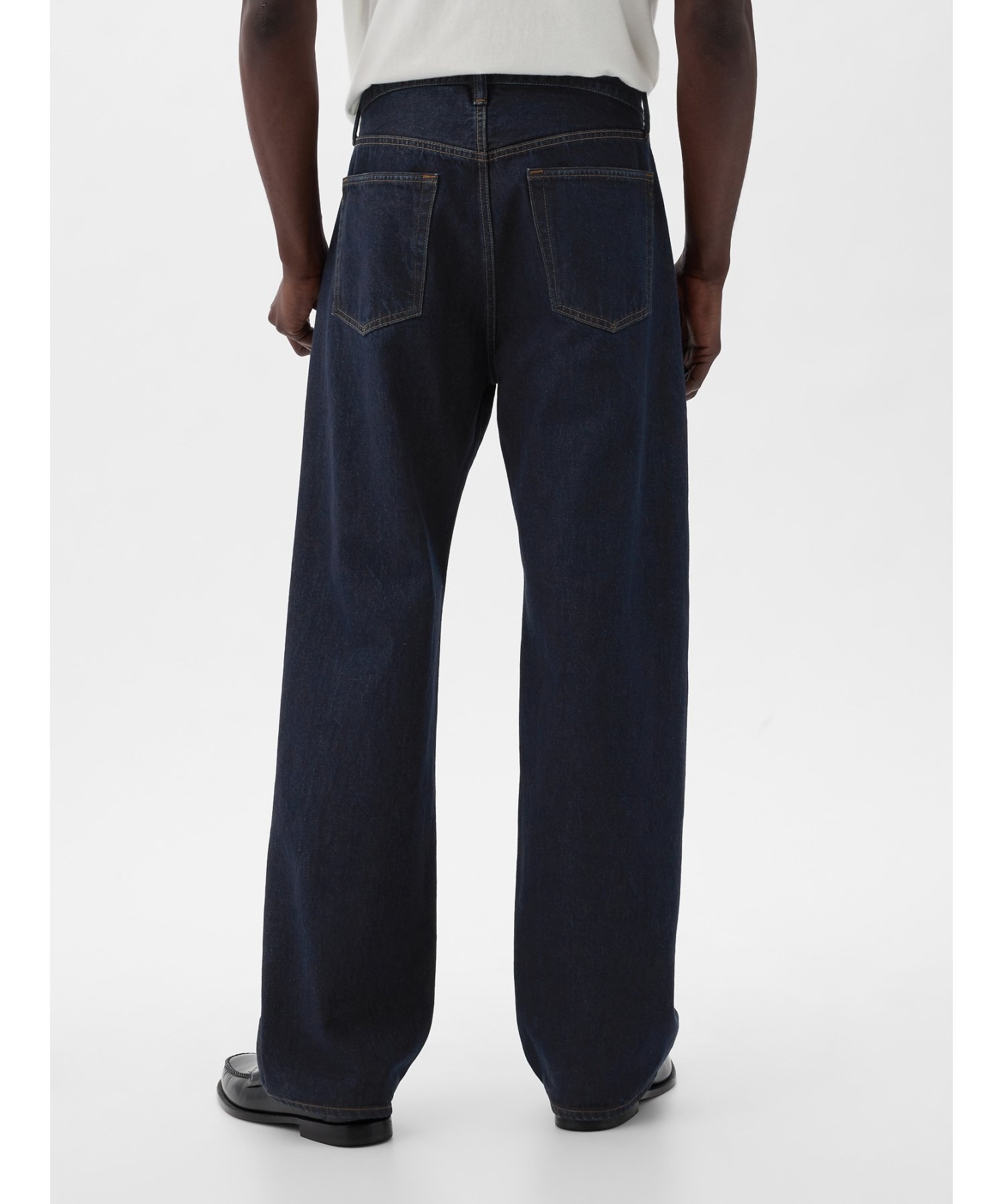 GAP (M)オーガニックコットン '90s ルーズフィット デニム ギャップ パンツ ジーンズ・デニムパンツ ネイビー【送料無料】
