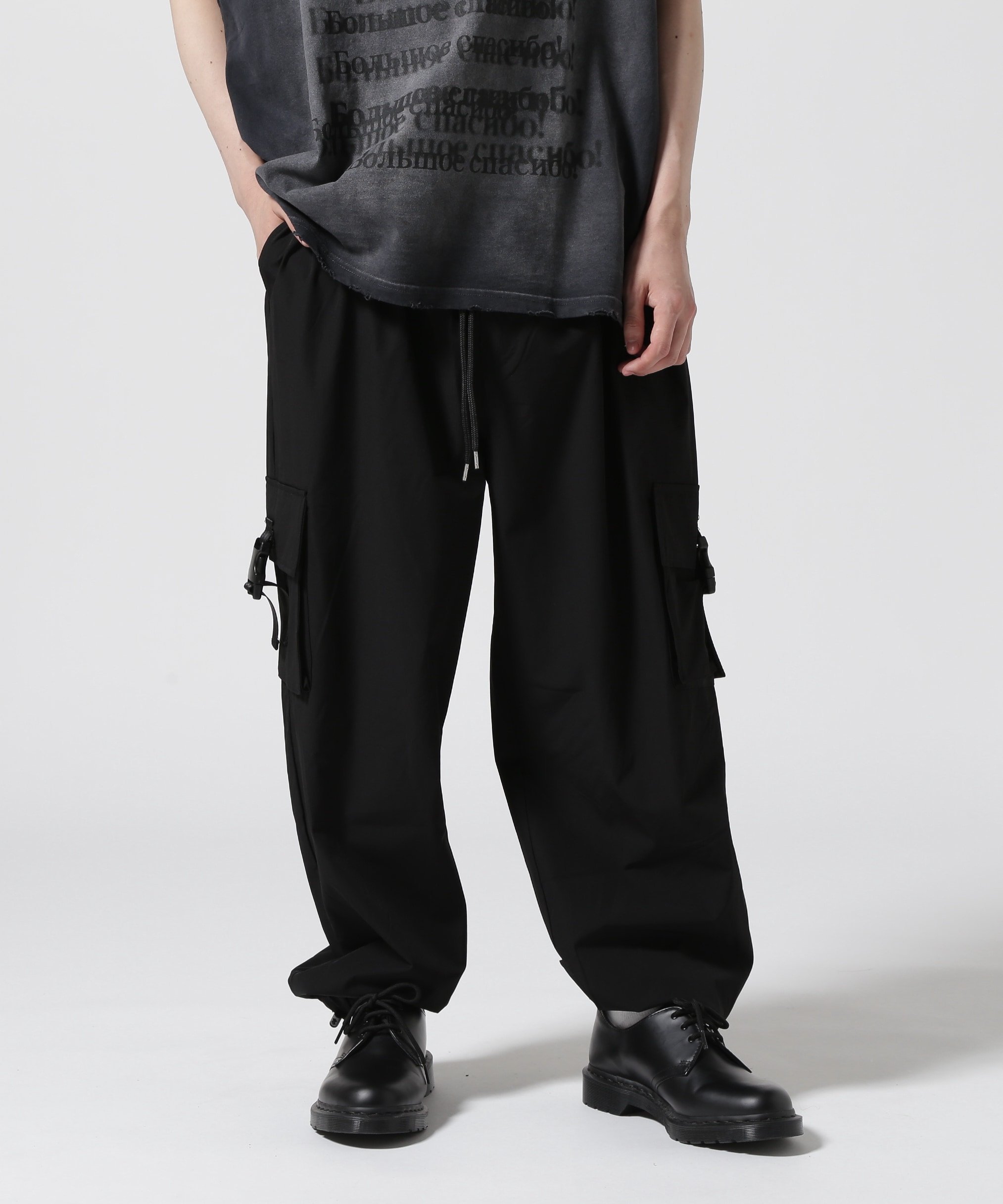 LHP DankeSchon/ダンケシェーン/STRETCH POCKET CARGO PANTS エルエイチピー パンツ その他のパンツ グレー ブラック
