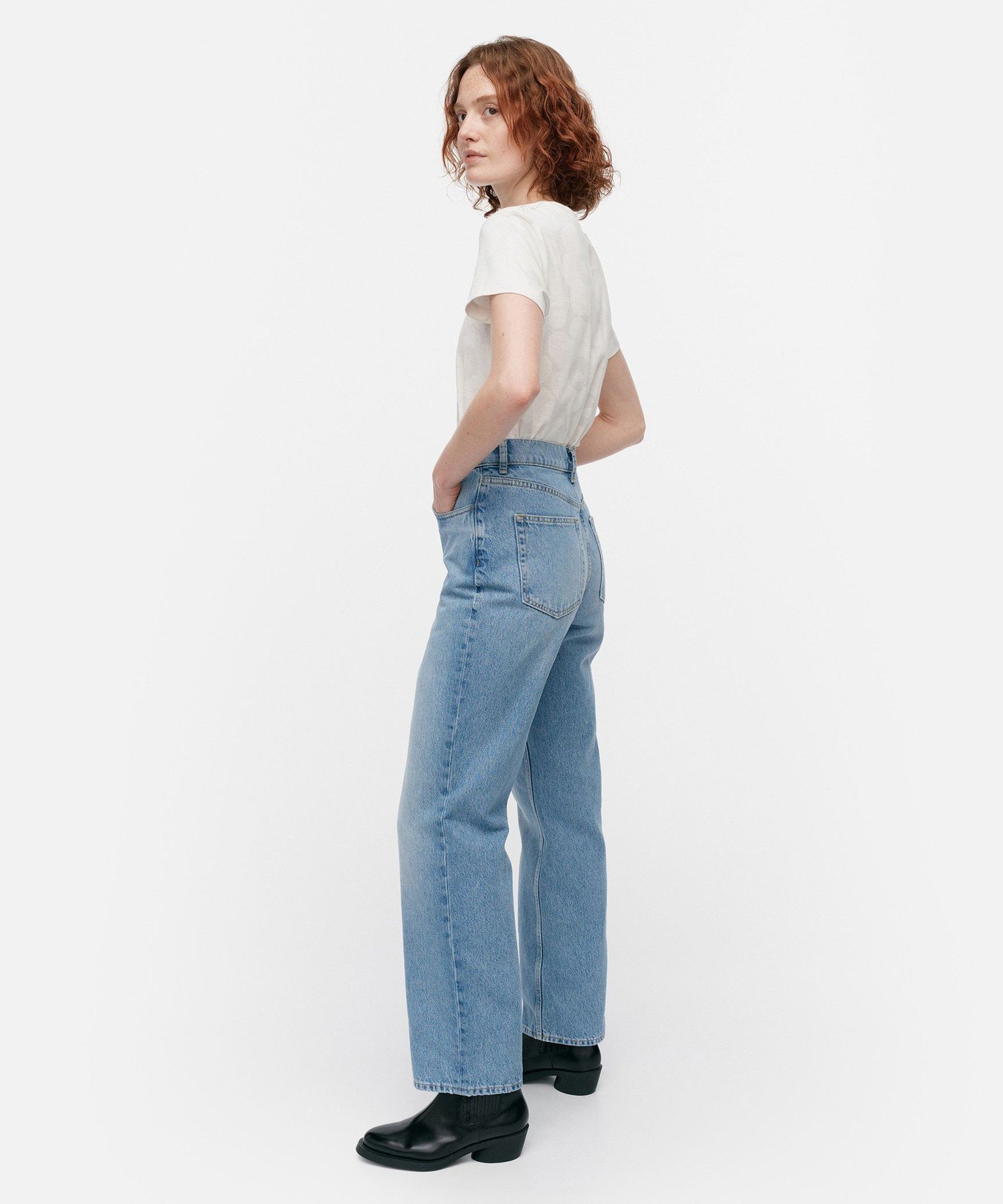 Maridenim Straight ジーンズ マリメッコ パンツ その他のパンツ ブルー