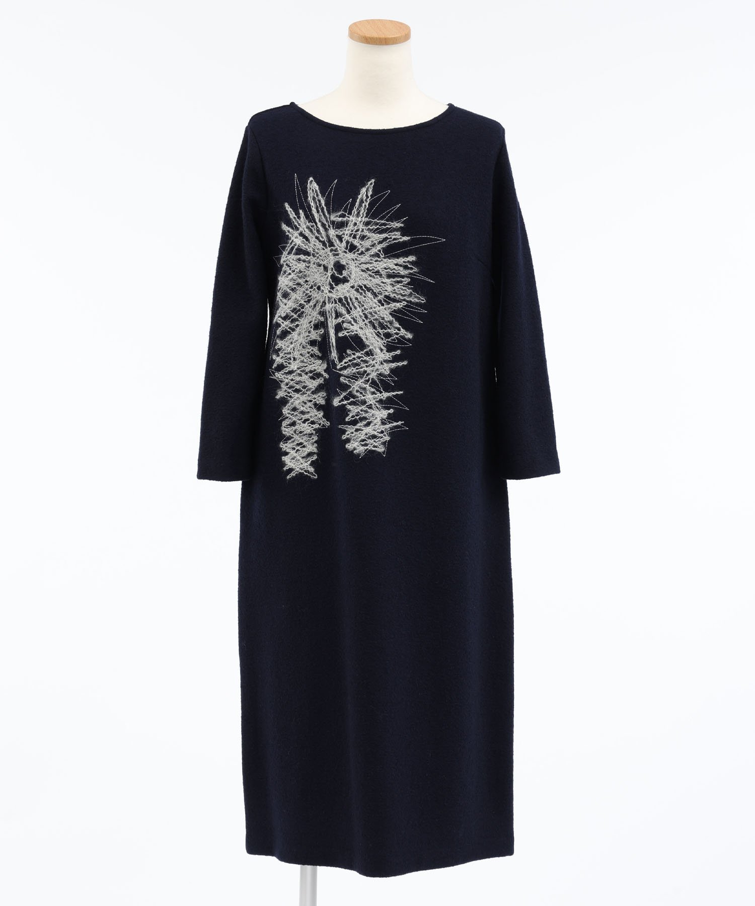 【SALE/50%OFF】TABASA 圧縮ブークレーワンピース タバサ ワンピース・ドレス ワンピース ネイビー ブラック【送料無料】