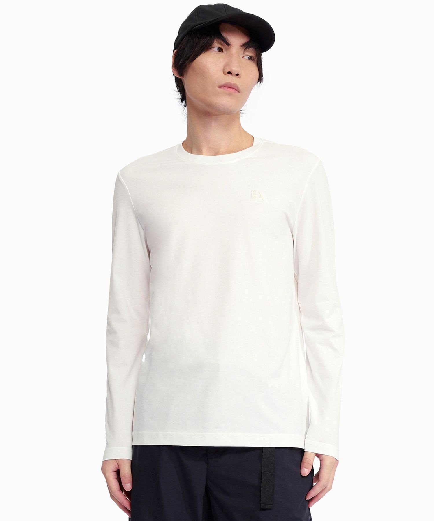 【SALE／30%OFF】AIGLE 吸水速乾 UVカット プライムフレックス ロングスリーブTシャツ エーグル トップス カットソー・Tシャツ ネイビー ホワイト【送料無料】