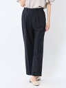 【SALE/20%OFF】m.f.editorial ウェザーストレッチウォッシャブル ワイドパンツ 紺(セットアップ可能) タカキュー スーツ・フォーマル ス...