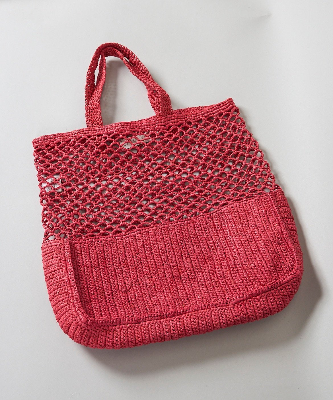 【SALE／45%OFF】INED 《FAVORITE》ラフィアトートバッグ ILDA《Camalya》 イネド バッグ かごバッグ ピンク ベージュ ブルー【送料無料】