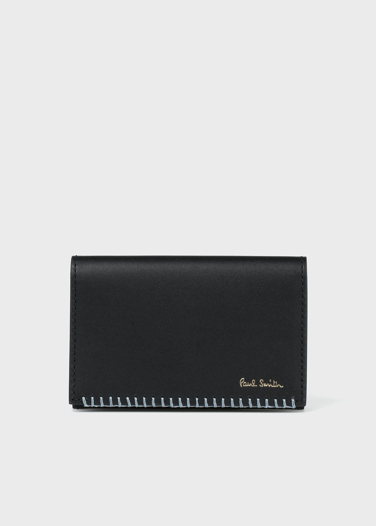Paul Smith ハンドステッチ 名刺入れ ポール・スミス 財布・ポーチ・ケース 財布 ブラック ブラウン【送料無料】