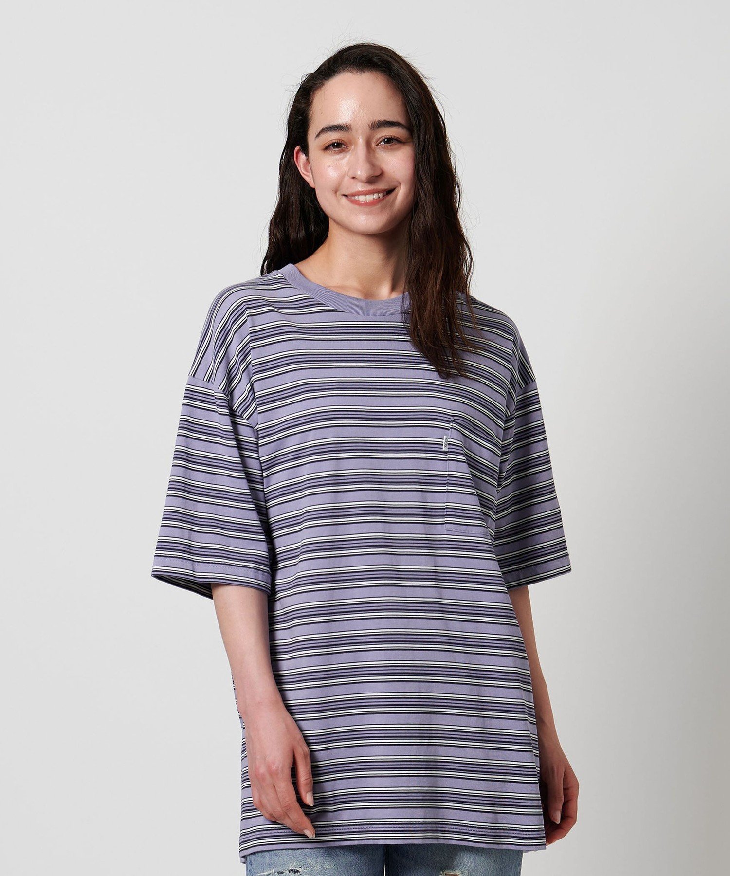【SALE／40%OFF】California General Store ＜CGS.＞ オーガニックコットン ボーダー 1ポケット Tシャツ ユナイテッドアローズ アウトレット トップス カットソー・Tシャツ【送料無料】