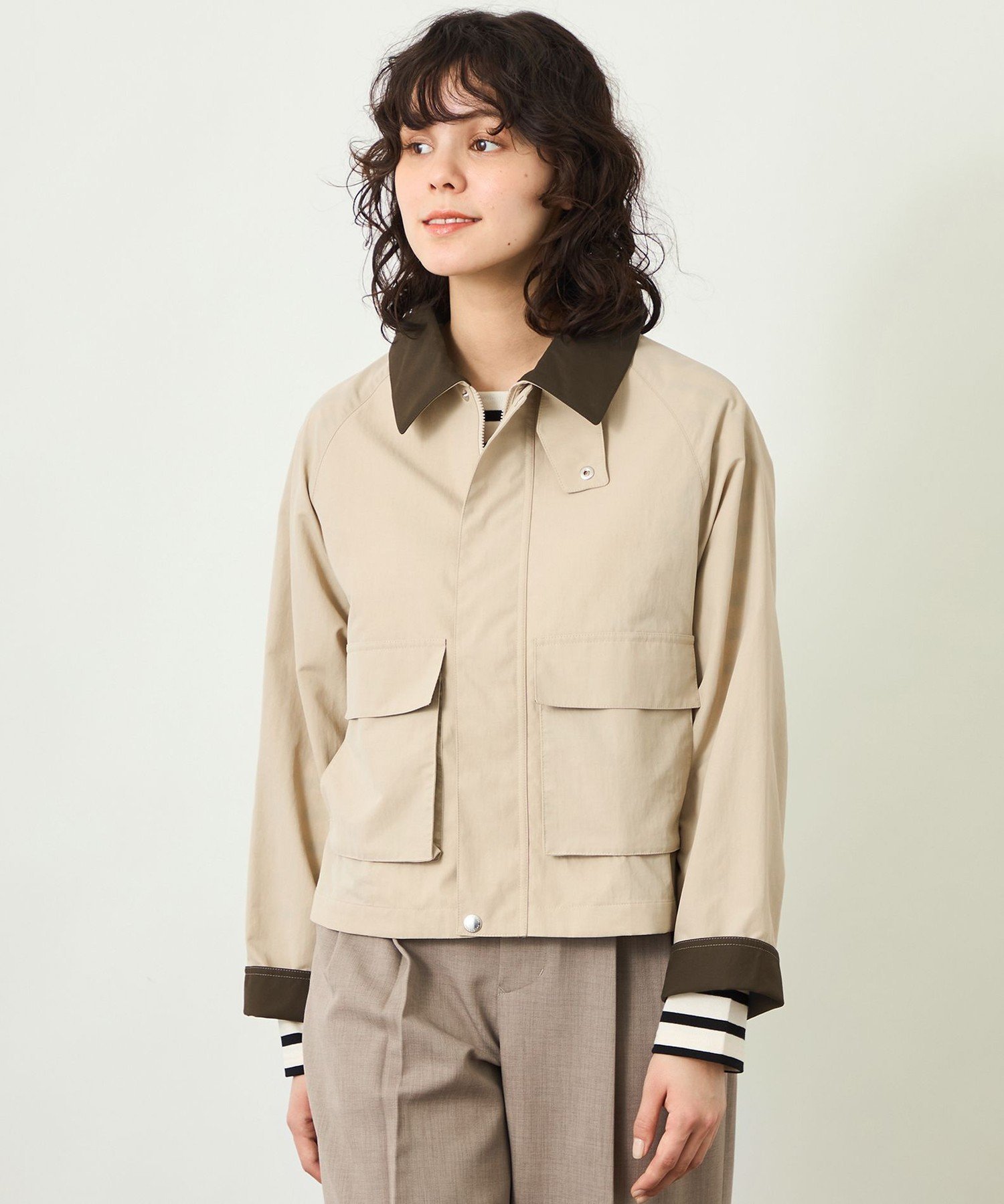 MACKINTOSH PHILOSOPHY GREY LABEL【SOMERFORD SHORT(サマーフォード ショート)】ライトタフタ製 マッキントッシュ フィロソフィー ジャケット・アウター ブルゾン・ジャンパー ベージュ ブラック【送料無料】