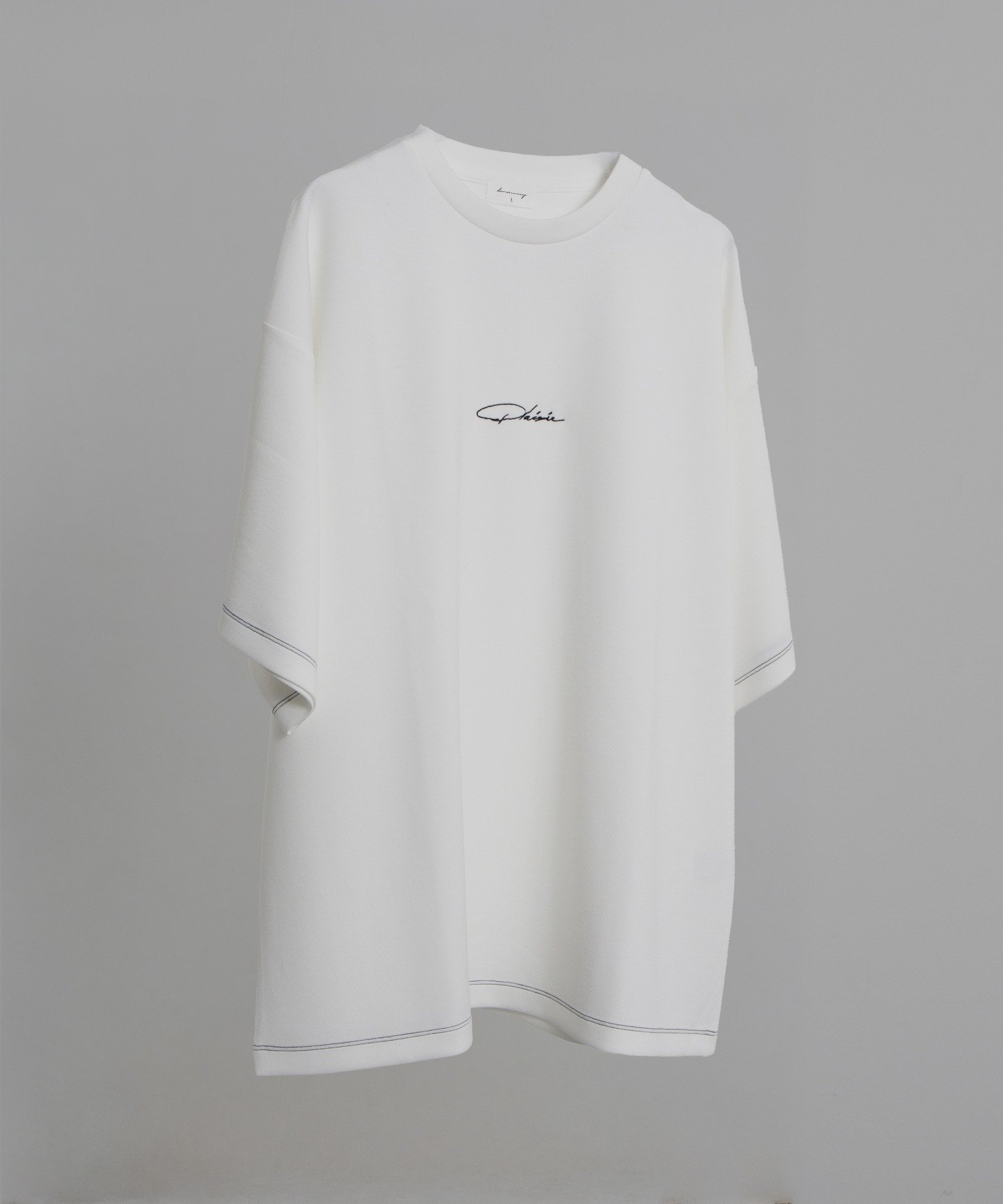 WEGO MEN'S カラーステッチワンポイントT(SS) ウィゴー トップス カットソー・Tシャツ ブラック ホワイト ブルー