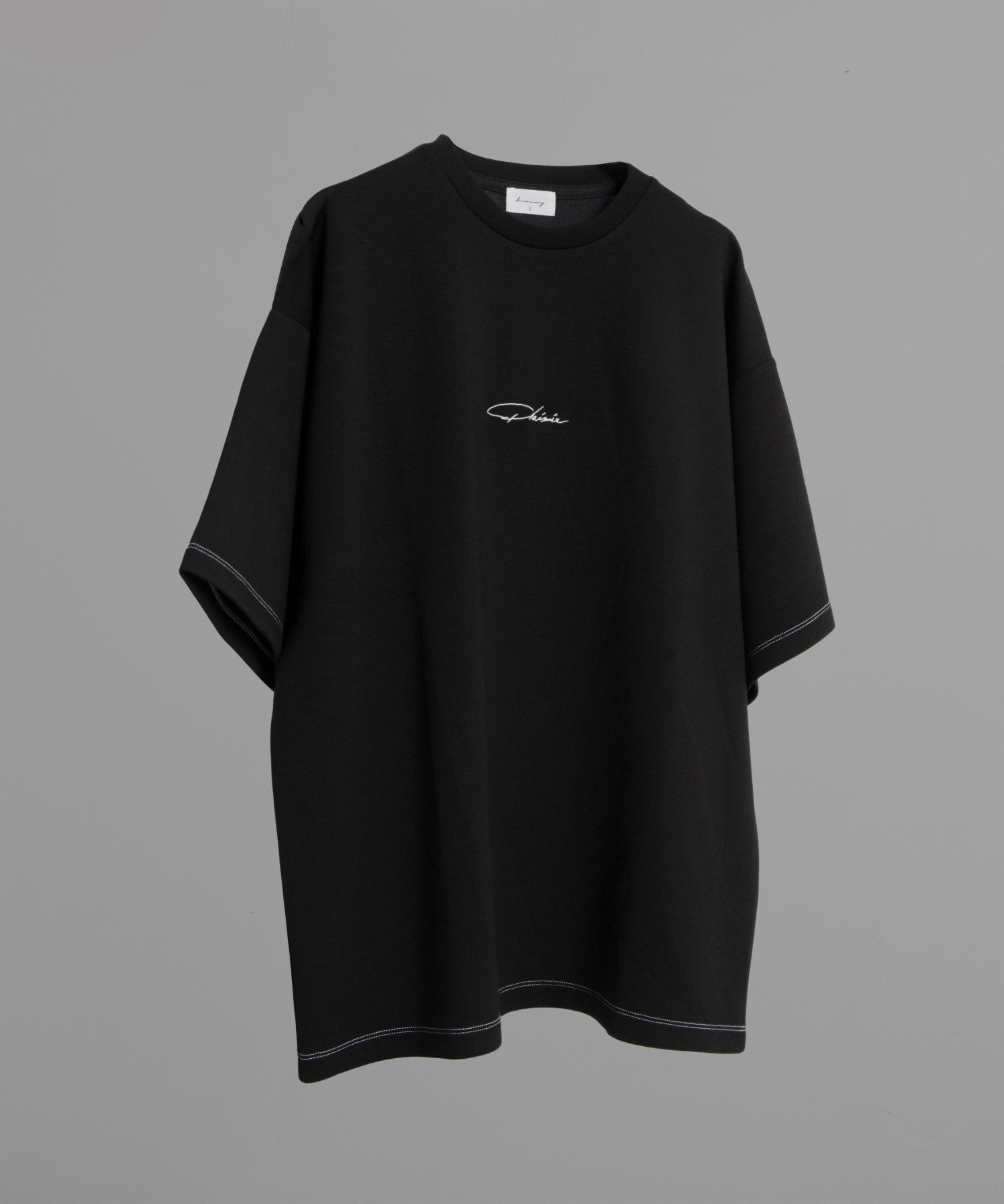WEGO MEN'S カラーステッチワンポイントT(SS) ウィゴー トップス カットソー・Tシャツ ブラック ホワイト ブルー