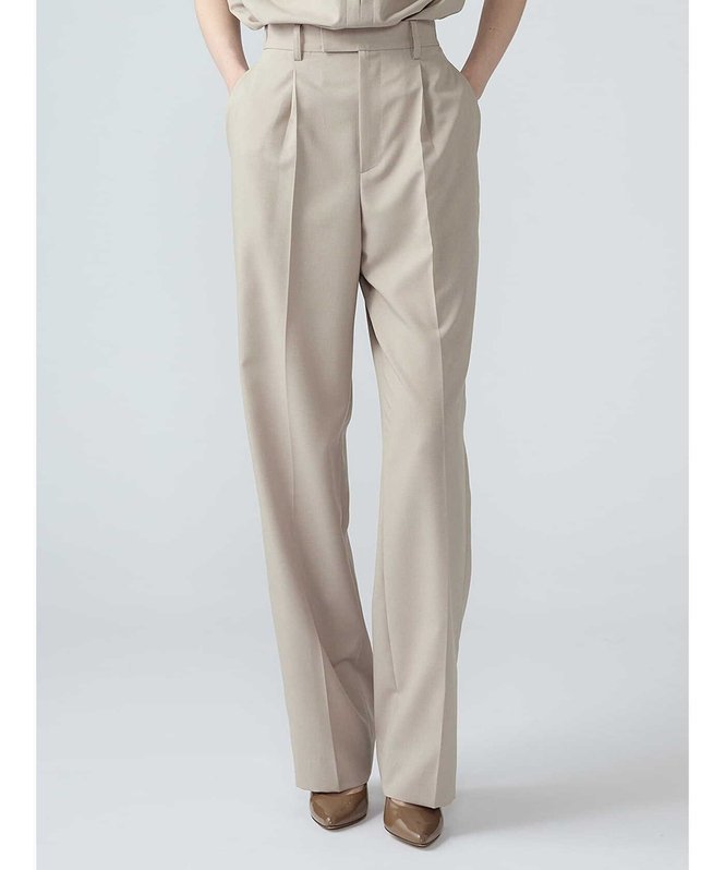 Aquascutum WOMEN 【セットアップ対応】ドビーライトパンツ アクアスキュータム パンツ その他のパンツ ネイビー ベージュ【送料無料】