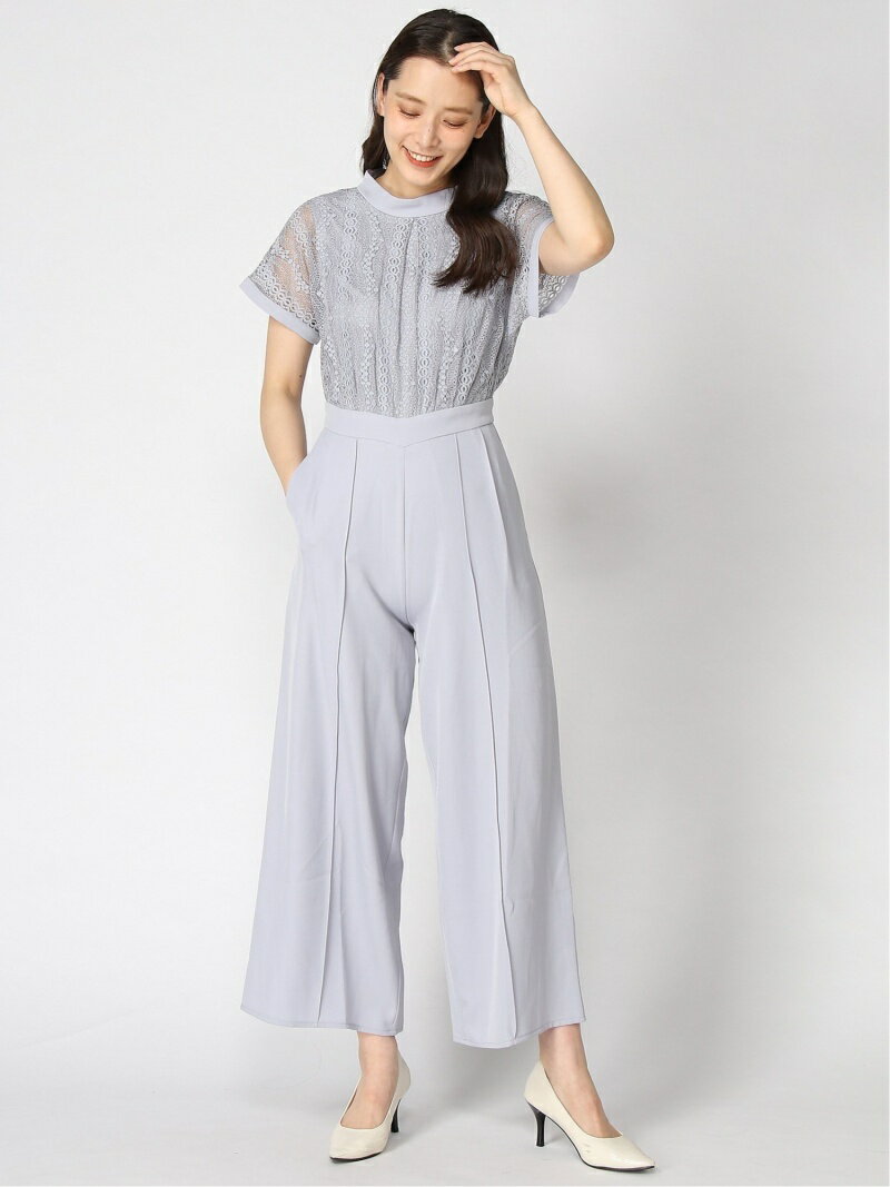 【SALE／50%OFF】DRESS+ Dressstar/ジャンプスーツ パンツドレス ポケット付き ドレスプラス オールインワン・オーバーオール オーバーオール・サロペット ネイビー ピンク グレー ベージュ【送料無料】