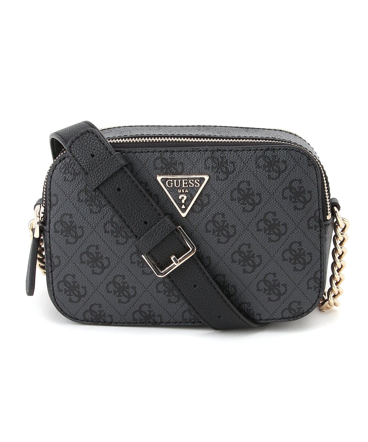 GUESS GUESS クロスボディバッグ (W)NOELLE Crossbody Camera ゲス バッグ ショルダーバッグ グレー ベージュ