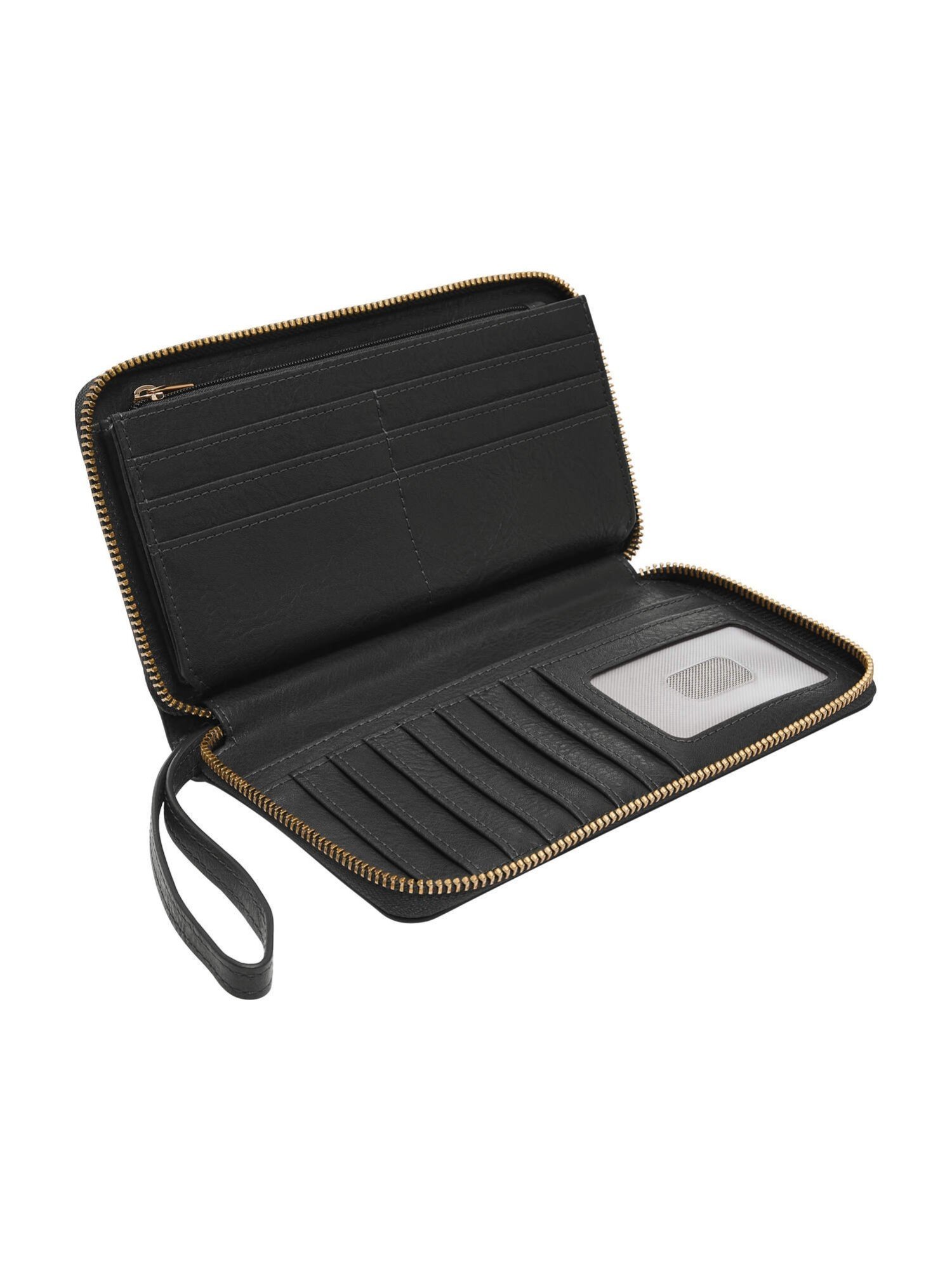 フォッシル クラッチバッグ レディース レザー ブラック スマホ収納可 SL7878G001 フォッシル 財布・ポーチ・ケース 財布 ブラック