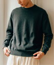 EDIFICE 洋服（メンズ） 【SALE／30%OFF】EDIFICE 12ゲージ ラクーンブレンド シャギークルーネックニット エディフィス トップス ニット ブラック ホワイト ベージュ パープル レッド【送料無料】