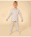 【SALE/10%OFF】PETIT BATEAU 長袖パジャマ プチバトー インナー・ルームウェア パジャマ ホワイト【送料無料】