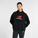 【SALE/50%OFF】New Balance Athletics フレンチテリーロゴフーディ ニューバランス トップス パーカー・フーディー ブラック【送料無料】