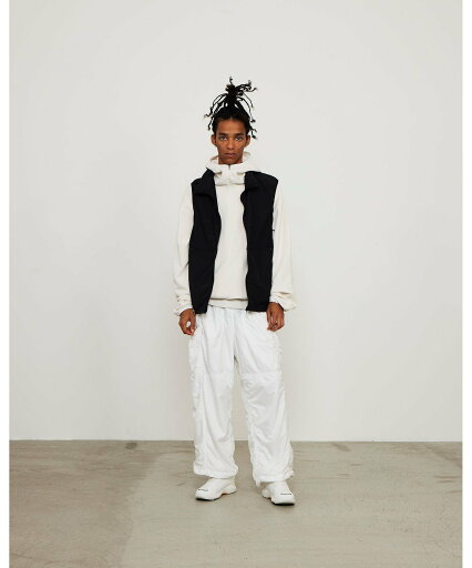 【SALE/30%OFF】BEAMS スイッチ ナイロン イージーパンツ ビームス メン パンツ その他のパンツ ブラック ホワイト【送料無料】