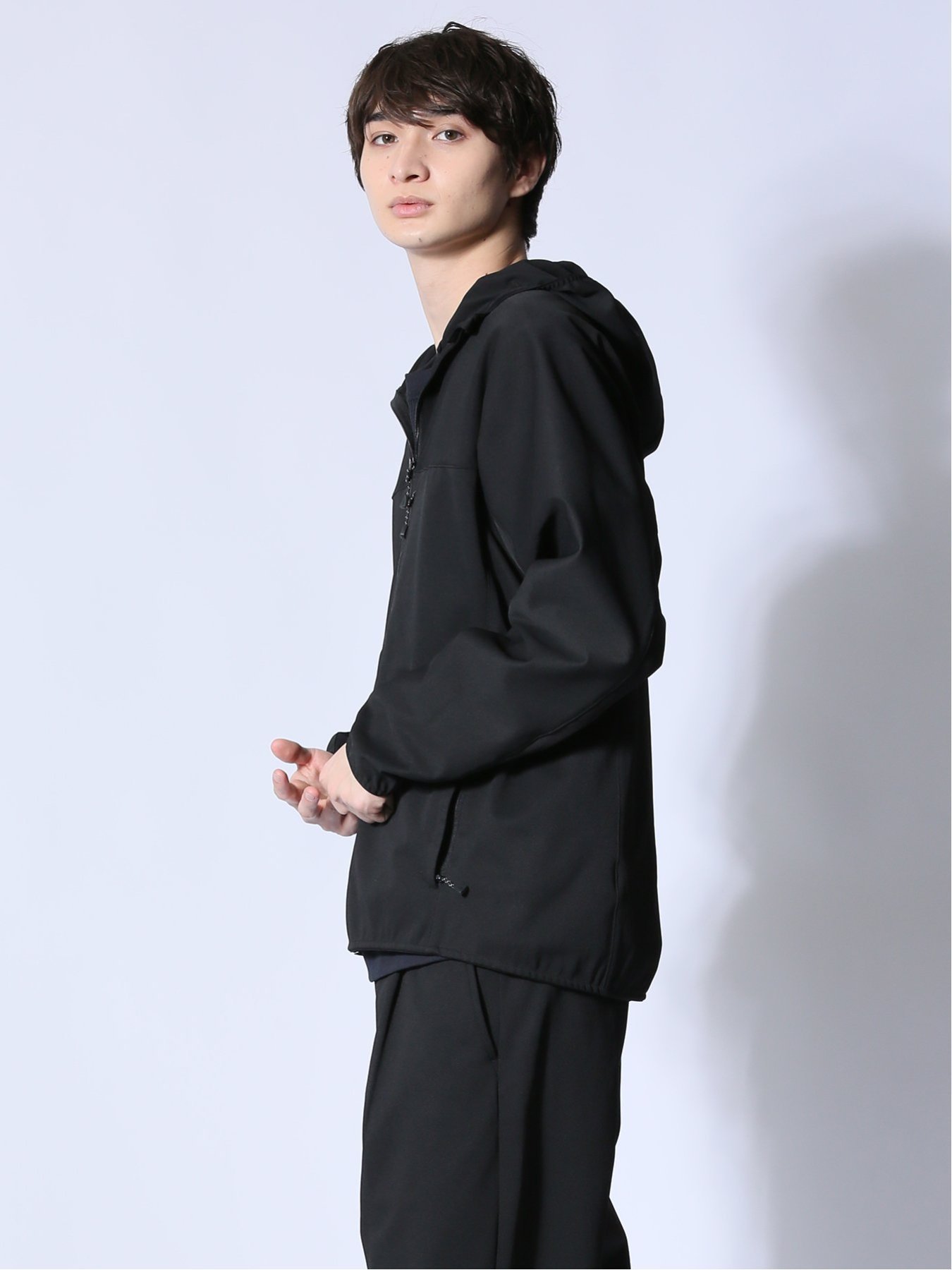 【SALE／50%OFF】m.f.editorial circle motion JERSEY フーデットアウター(セットアップ可能) タカキュー トップス その他のトップス グレー【送料無料】
