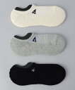 coen 【3足セット】Healthknit(ヘルスニット)ベーシックショートソックス コーエン 靴下・レッグウェア 靴下