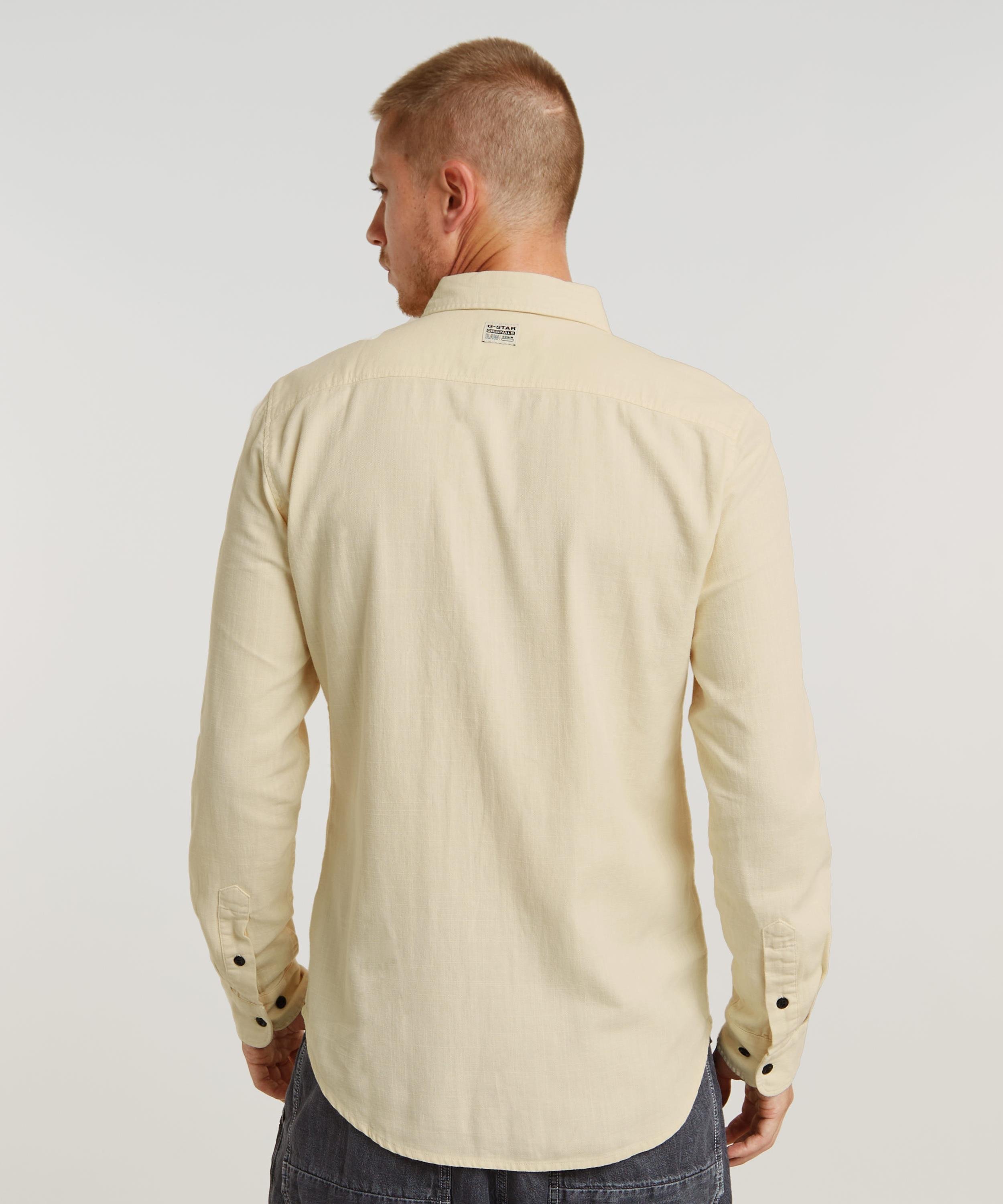【公式ショップ】MARINE SLIM SHIRT/ポケットスリムシャツ ジースターロゥ トップス シャツ・ブラウス イエロー