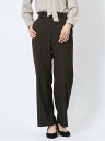【SALE/20%OFF】m.f.editorial ウェザーストレッチウォッシャブル ワイドパンツ こげ茶(セットアップ可能) タカキュー スーツ・フォーマル...
