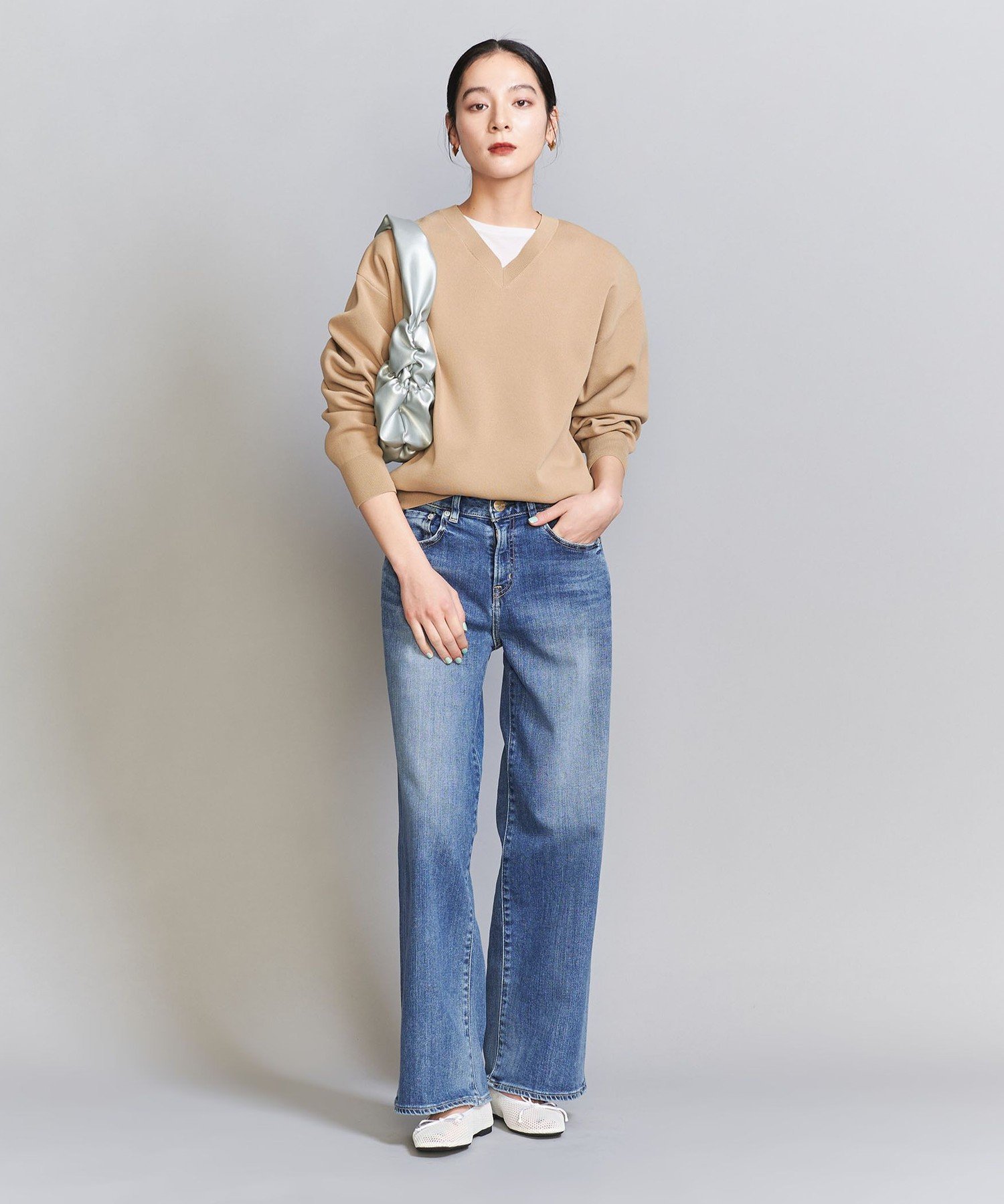 ＜RED CARD＞35th Anniversary Wide デニムパンツ 2 ビューティー＆ユース ユナイテッドアローズ パンツ ジーンズ・デニムパンツ ブラック レッド