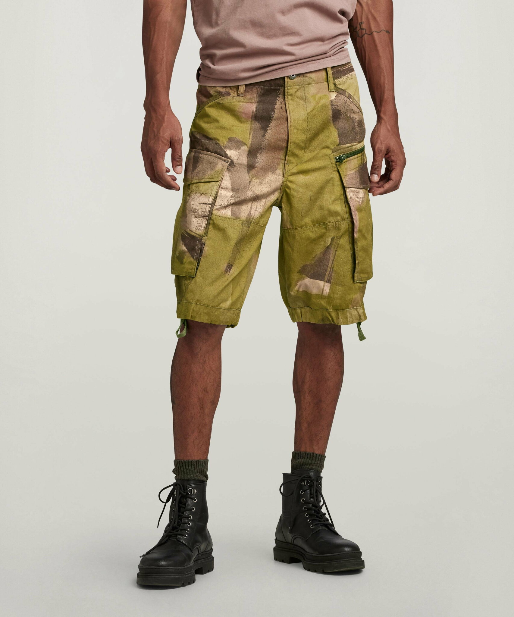 【SALE/30%OFF】G-Star RAW 【公式ショップ】ROVIC ZIP RELAXED SHORTS/ジップディテールリラックスカーゴショーツ ジースターロゥ パンツ その他のパンツ カーキグリーン【送料無料】