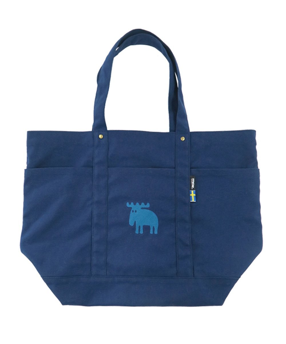moz moz モズ 帆布トート LLサイズ ローラ バッグ トートバッグ グレー ブルー ブラック カーキグリーン