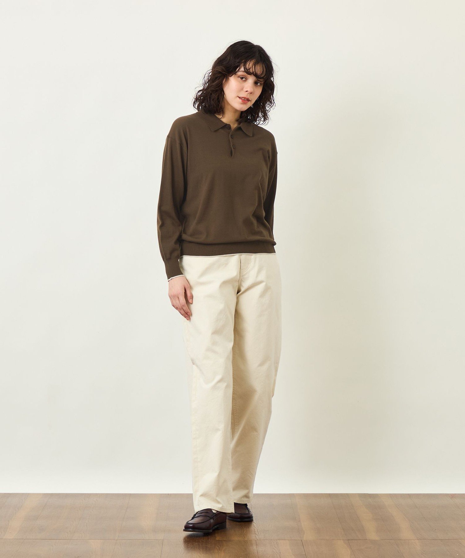 GREY LABEL コットンダックシンチバッグパンツ マッキントッシュ フィロソフィー パンツ その他のパンツ ネイビー ホワイト