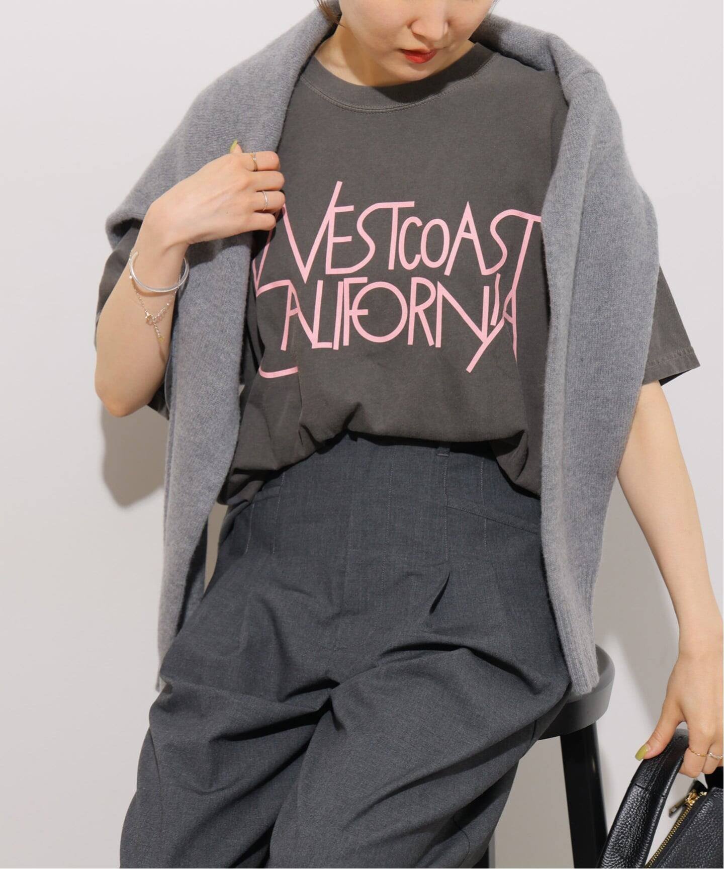 JOURNAL STANDARD relume 《追加2》別注【THE DAY ON THE BEACH】カットオフTシャツ ジャーナル スタンダード レリューム トップス カットソー・Tシャツ ホワイト パープル ブラック グレー ブラウン