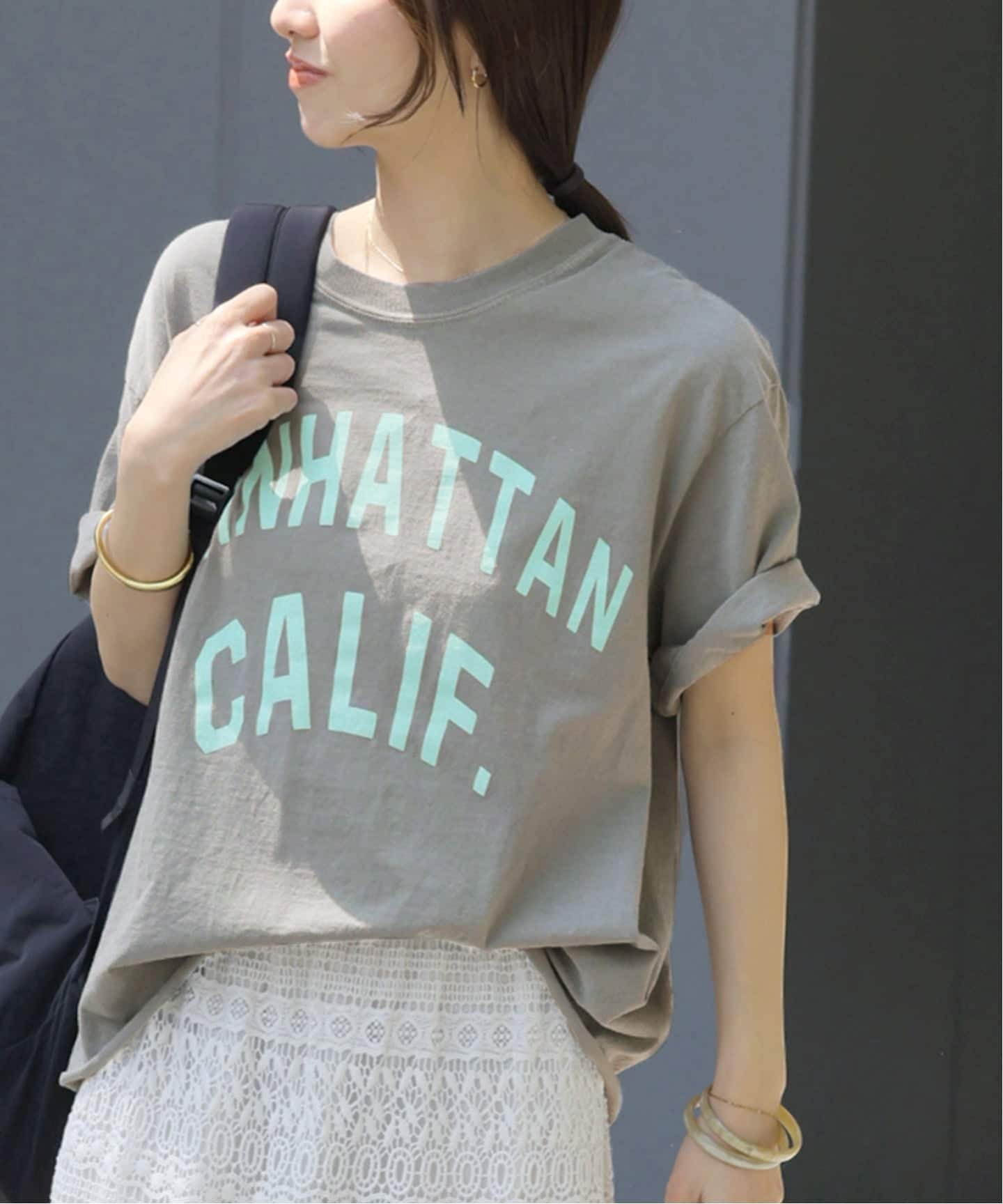 JOURNAL STANDARD relume 《追加2》別注【THE DAY ON THE BEACH】カットオフTシャツ ジャーナル スタンダード レリューム トップス カットソー・Tシャツ ホワイト パープル ブラック グレー ブラウン