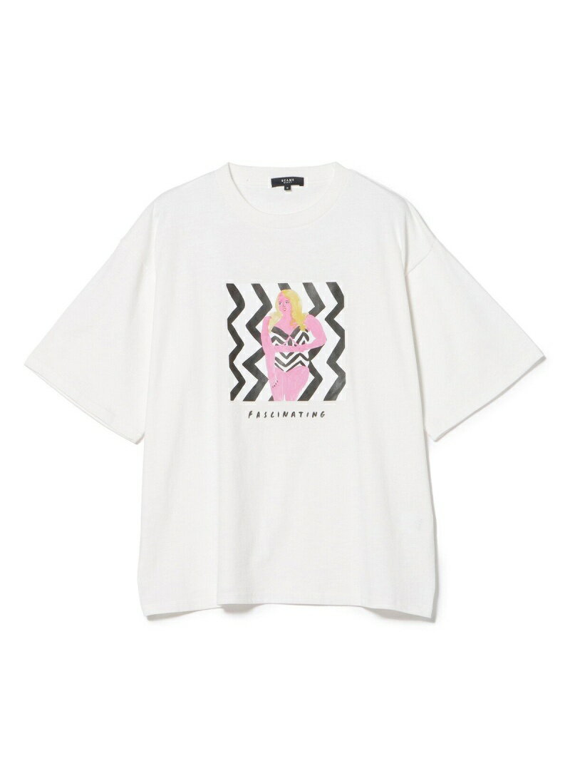 【SALE／70 OFF】BEAMS HEART MASAMI BEAMS HEART / プリント Tシャツ ビームス アウトレット トップス カットソー Tシャツ ホワイト ブラック