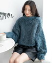 【SALE／20 OFF】WEGO LADY 039 S モンスターニットカーディガン ウィゴー トップス ニット ブルー グリーン ブラック【送料無料】