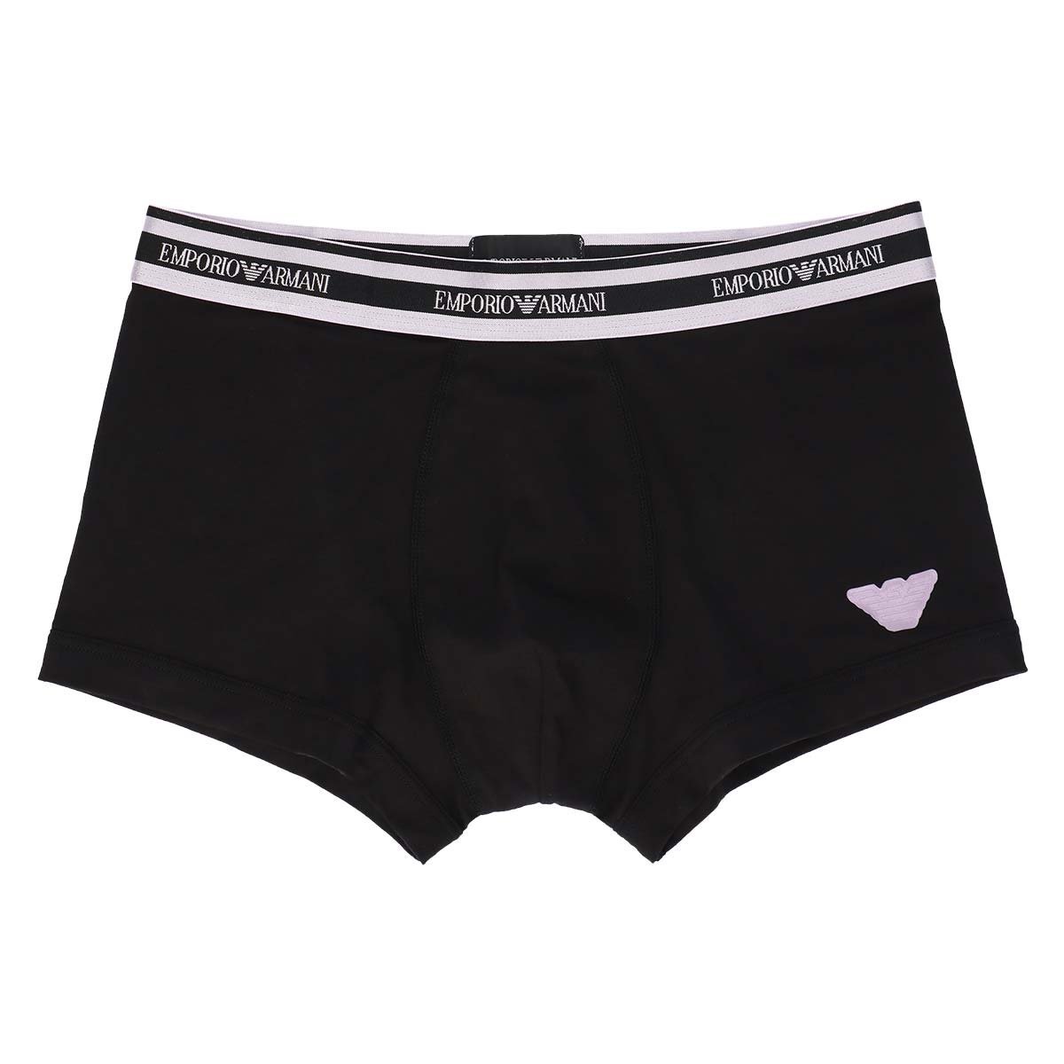 EMPORIO ARMANI SHINY LOGOBAND ロゴ入りバンド ボクサーパンツ 前閉じ EUサイズ ナイガイ インナー・ルームウェア ボクサーパンツ・トランクス ブルー ネイビー ブラック