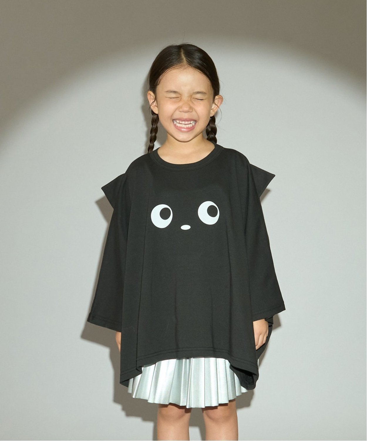 b・ROOM 【ハロウィン】【カイテキ天竺】変形Tシャツ ナルミヤオンライン トップス カットソー・Tシャツ オレンジのサムネイル