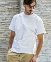 1PIU1UGUALE3 RELAX 1PIU1UGUALE3 RELAX/ラインストーンネックロゴ半袖Tシャツ シフォン トップス カットソー・Tシャツ ホワイト ブラック【送料無料】