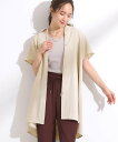 【SALE/20%OFF】SHOO・LA・RUE 【S-LL/ひんやり】さらりとしたタッチが心地よい バックギャザーブラウス シューラルー ワンピース・ドレス チュニック ネイビー オレンジ ベージュ