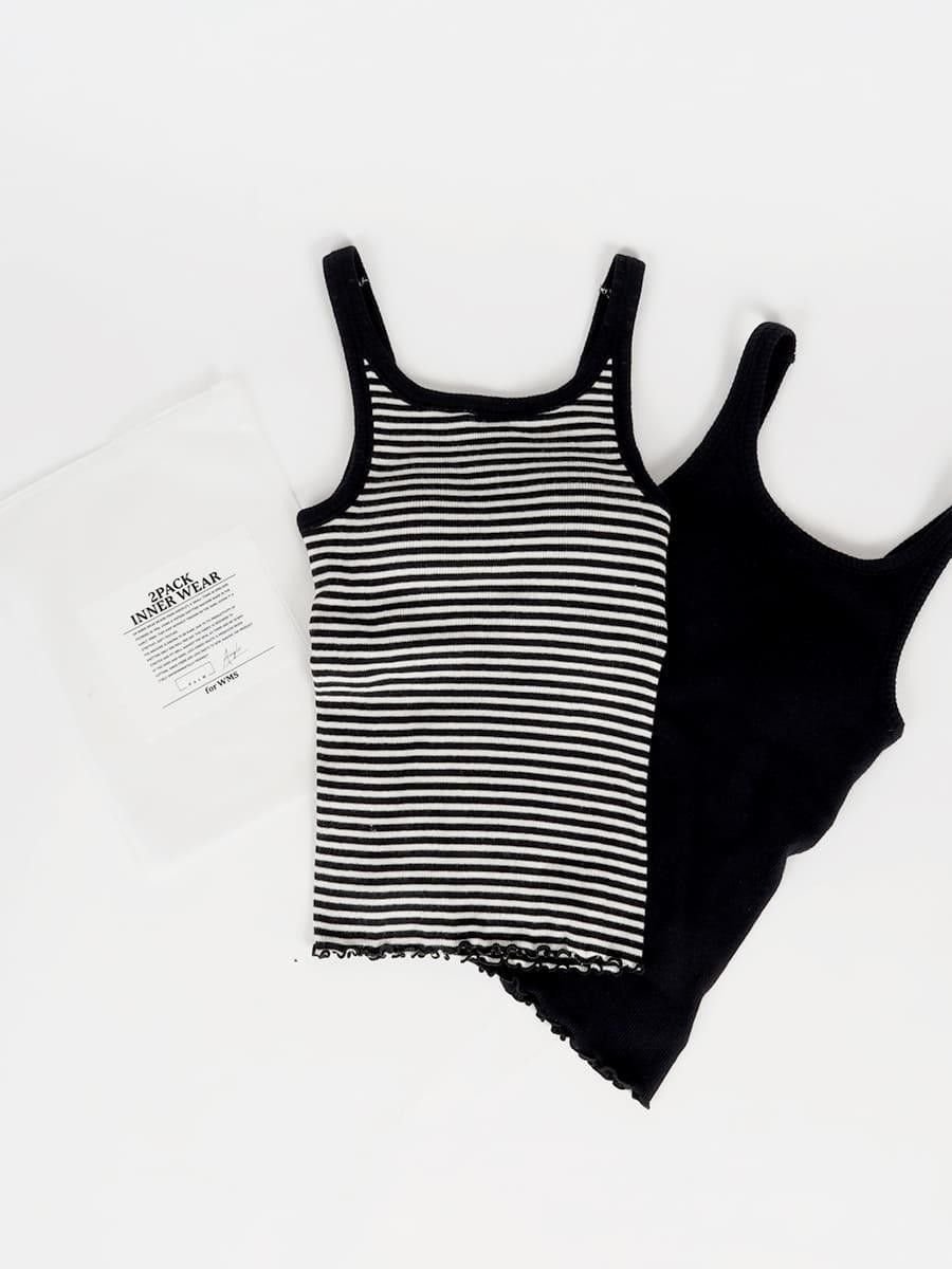 Ample 【Ample別注】PALM BASIC CUPTANK SET ヴァン トップス キャミソール【送料無料】